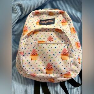 Jansport Sprinkles and Cupcakes Kids Mini Backpack 12”H X 10”W in excellent Con.